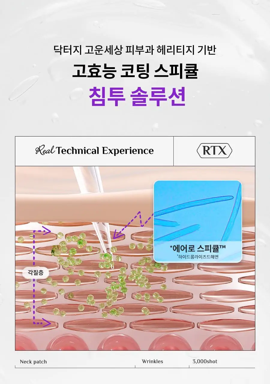 [목주름/팔자주름케어]닥터지 RTX 인투 펩티샷 퍼밍 넥 패치 1매(목&팔자) 상세페이지 9